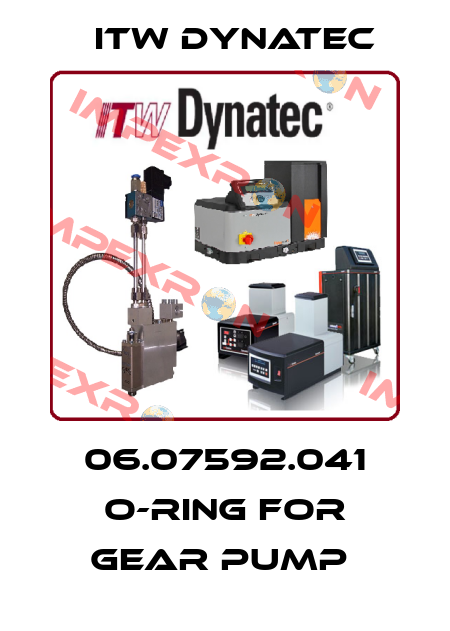 06.07592.041 O-RING FOR GEAR PUMP  ITW Dynatec