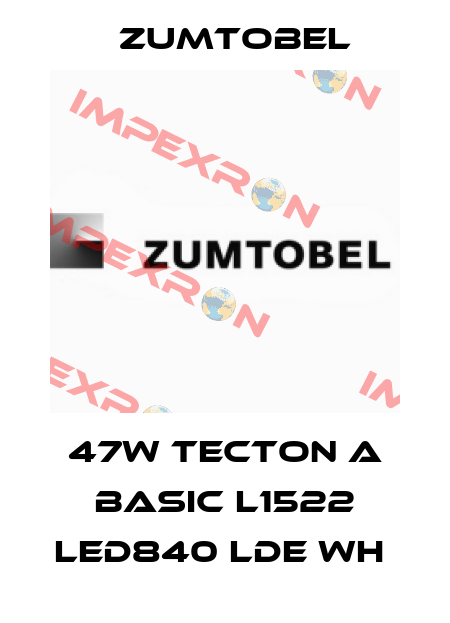 47W TECTON A BASIC L1522 LED840 LDE WH  Zumtobel