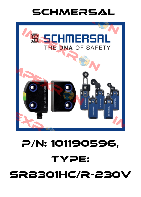 P/N: 101190596, Type: SRB301HC/R-230V Schmersal