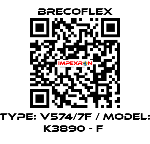 Type: V574/7F / Model: K3890 - F  Brecoflex