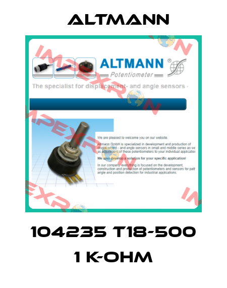 104235 T18-500 1 K-OHM ALTMANN