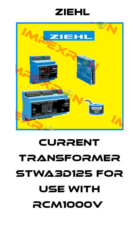 CURRENT TRANSFORMER STWA3D125 FOR USE WITH RCM1000V  Ziehl