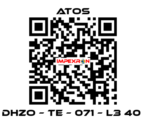 DHZO – TE – 071 – L3 40  Atos