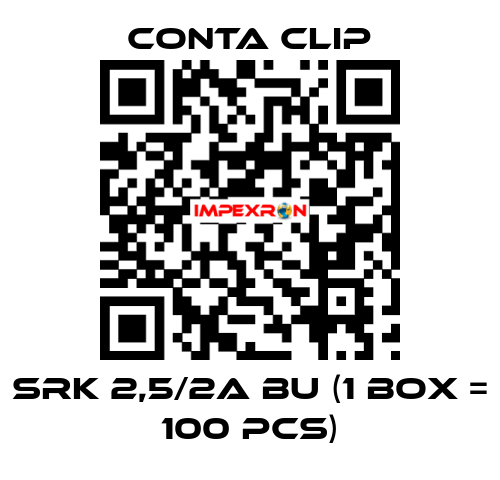 SRK 2,5/2A BU (1 box = 100 pcs) Conta Clip