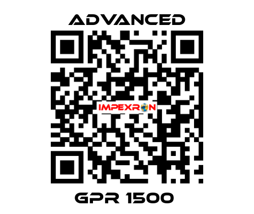 GPR 1500  Advanced