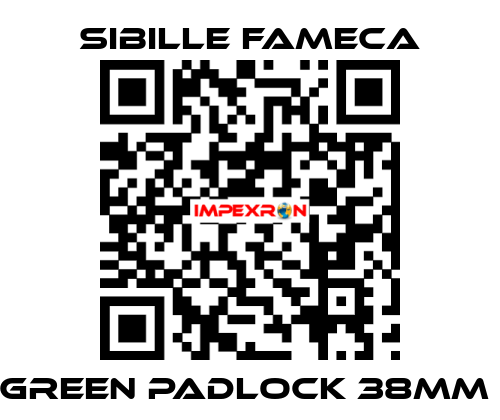 GREEN PADLOCK 38MM  Sibille Fameca