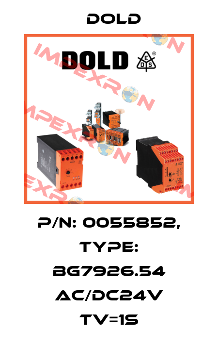 p/n: 0055852, Type: BG7926.54 AC/DC24V Tv=1S Dold