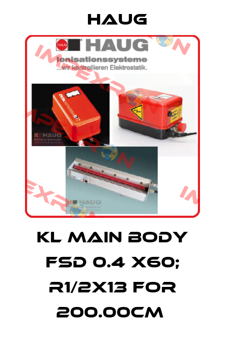 KL MAIN BODY FSD 0.4 X60; R1/2X13 FOR 200.00CM  Haug