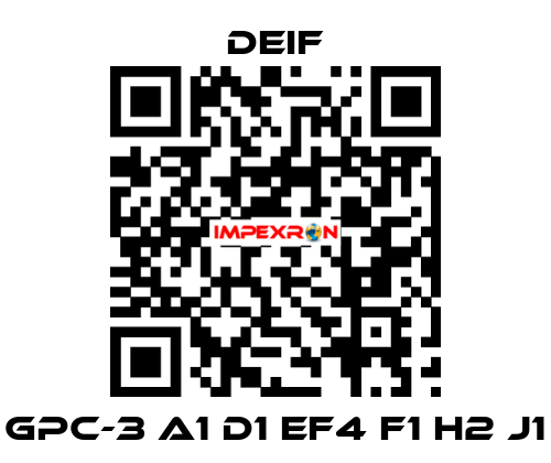 GPC-3 A1 D1 EF4 F1 H2 J1 Deif