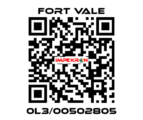 0L3/00502805 Fort Vale