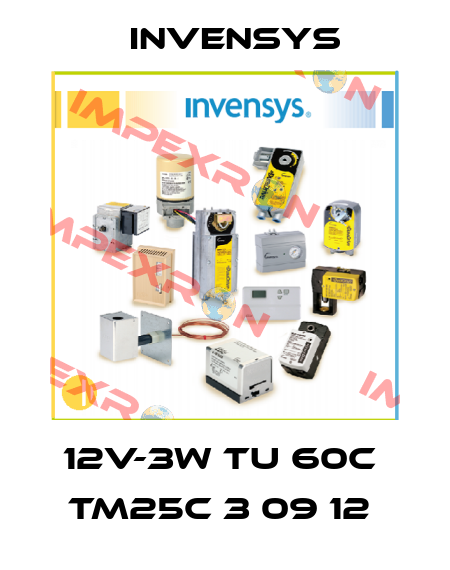 12V-3W TU 60C  TM25C 3 09 12  Invensys