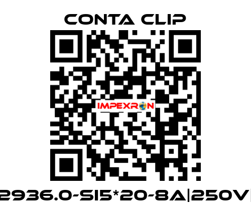 2936.0-SI5*20-8A|250V| Conta Clip