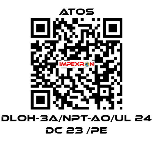 DLOH-3A/NPT-AO/UL 24 DC 23 /PE Atos