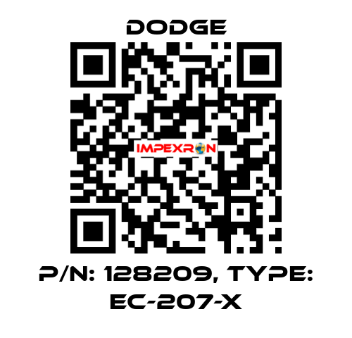 p/n: 128209, Type: EC-207-X Dodge