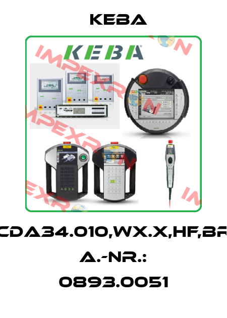 CDA34.010,Wx.x,HF,BR     A.-Nr.: 0893.0051 Keba