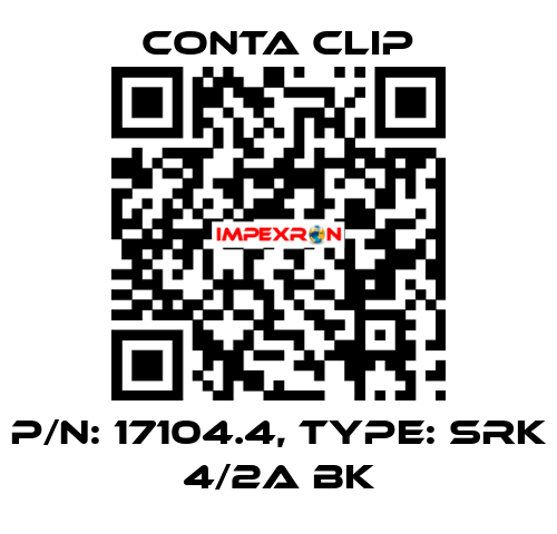 P/N: 17104.4, Type: SRK 4/2A BK Conta Clip