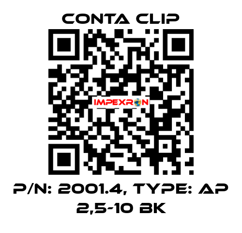 P/N: 2001.4, Type: AP 2,5-10 BK Conta Clip