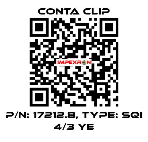 P/N: 17212.8, Type: SQI 4/3 YE Conta Clip