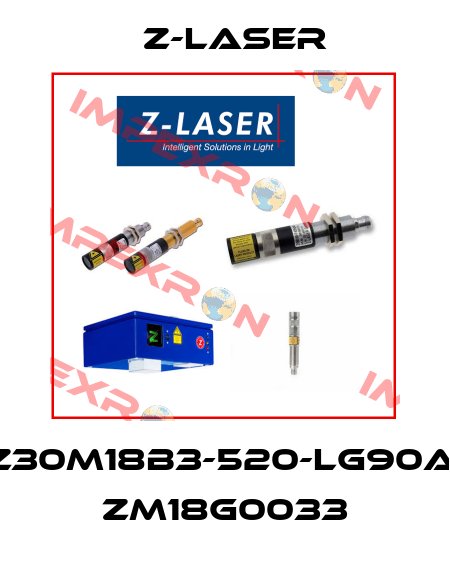 Z30M18B3-520-lg90a, ZM18G0033 Z-LASER