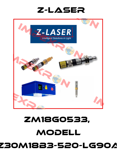 ZM18G0533,  Modell Z30M18B3-520-lg90a Z-LASER