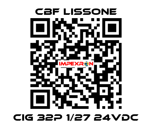 CIG 32P 1/27 24VDC CBF LISSONE