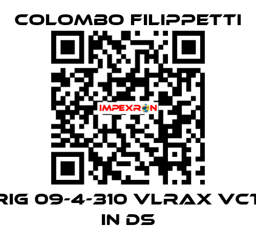 RIG 09-4-310 VLRAX VCT IN DS Colombo Filippetti