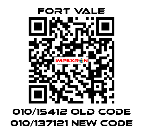 010/15412 old code 010/137121 new code Fort Vale