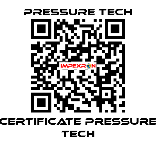 Certificate Pressure Tech Pressure Tech