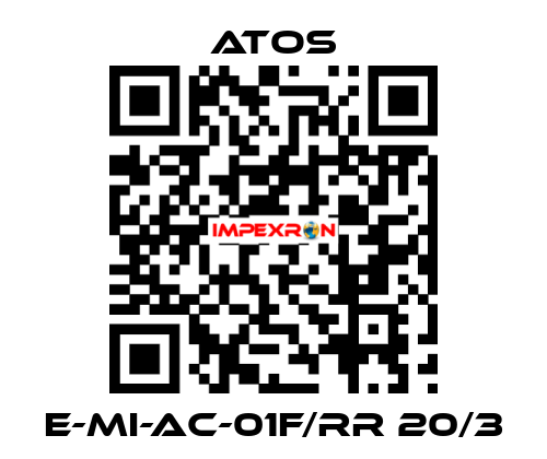 E-MI-AC-01F/RR 20/3 Atos