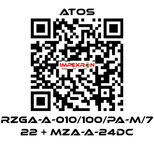 RZGA-A-010/100/PA-M/7 22 + MZA-A-24DC Atos