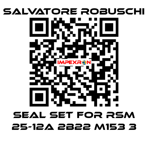 seal set for RSM 25-12A 2B22 M153 3 SALVATORE ROBUSCHI