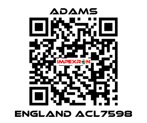 ENGLAND ACL7598 ADAMS