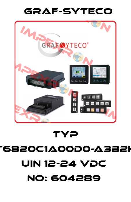 TYP AT6820C1A00D0-A3B2H2  Uin 12-24 VDC  No: 604289  Graf-Syteco