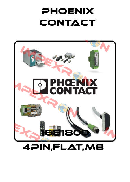 1681800 4PIN,FLAT,M8  Phoenix Contact