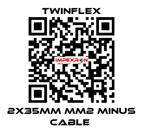 2x35mm mm2 MINUS cable  Twinflex