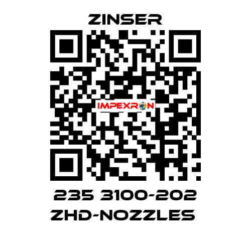 235 3100-202 ZHD-nozzles  Zinser