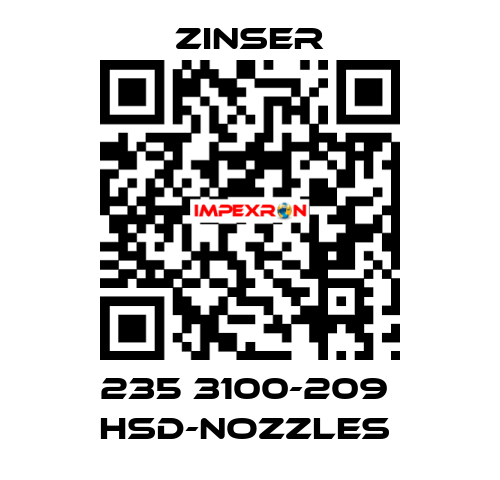 235 3100-209  HSD-nozzles  Zinser