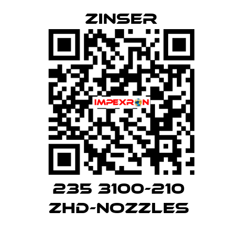 235 3100-210  ZHD-nozzles  Zinser