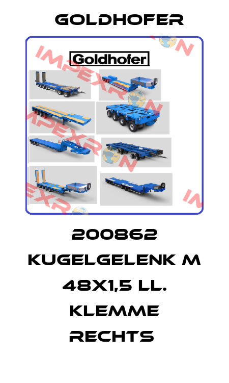 200862 KUGELGELENK M 48X1,5 LL. KLEMME RECHTS  Goldhofer