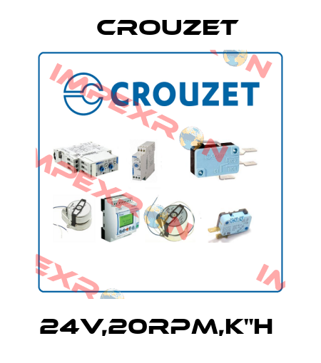24V,20RPM,K"H  Crouzet