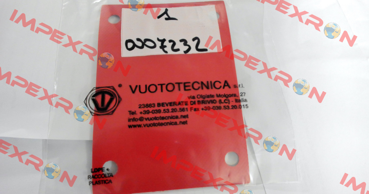 0007232 Vuototecnica