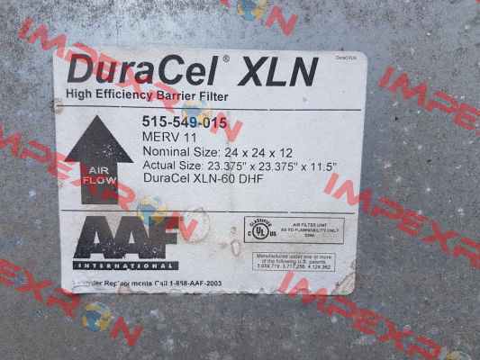 515-549-015 REPLACED BY XL60N (M516-101-001)  AAF