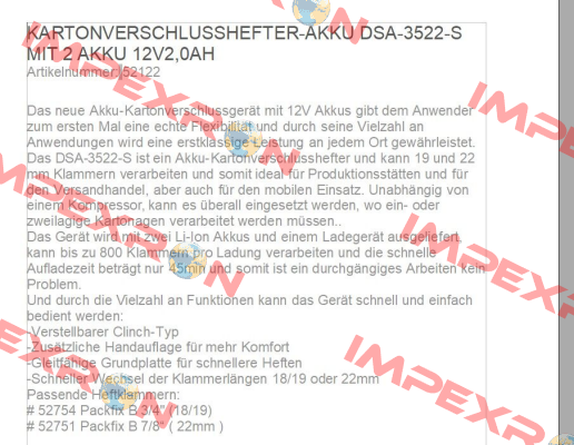 DSA-3522-S MIT 2 AKKU 12V2,0AH Bostitch