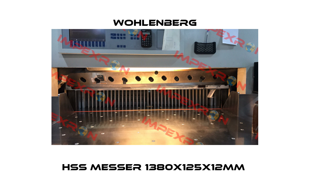 HSS Messer 1380x125x12mm  Wohlenberg