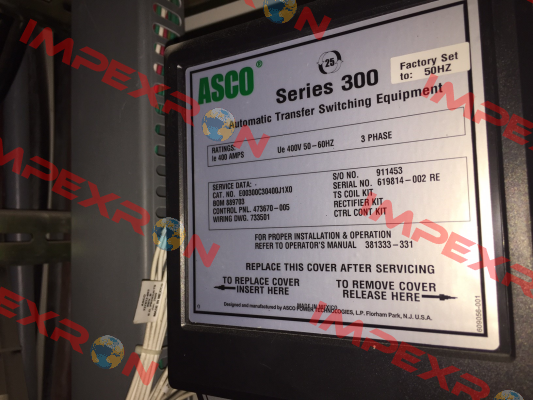 SERIES 300 3PHASE  Asco