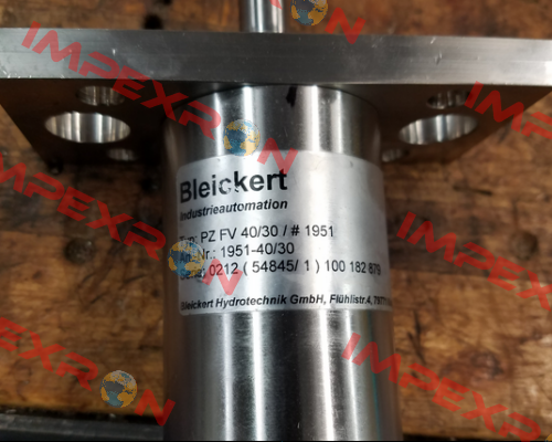Typ: PZ-FV 40/30 /#1951 Bleickert