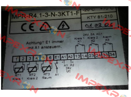 MPR-R4.1-3-N-3KT1-F  KTY81-210 (OEM)  Welba